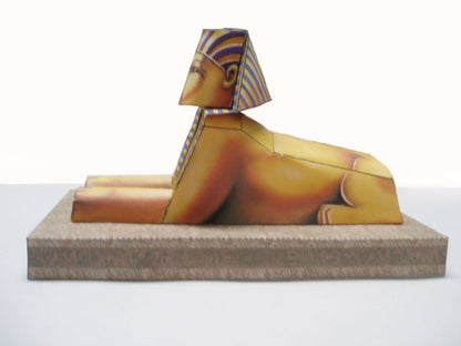 Pyramid and Sphinx - Egypt - Paper Model Project Kit